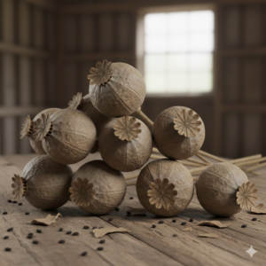 Dried Poppy Pods