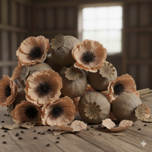 Dried Poppy Flowers